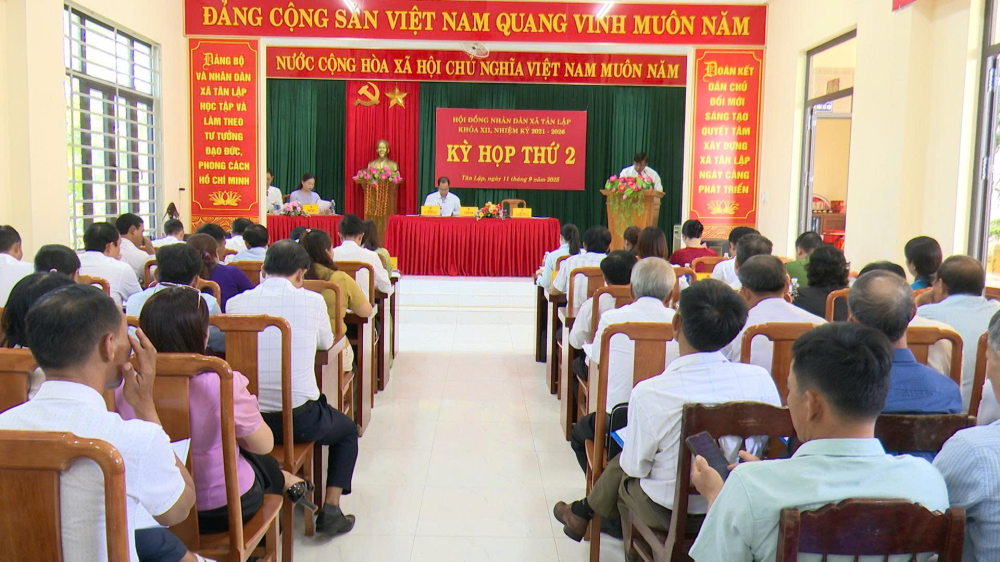 Kỳ họp thứ 2 Hội đồng nhân dân xã Tân Lập khóa 1, nhiệm kỳ 2021 - 2026